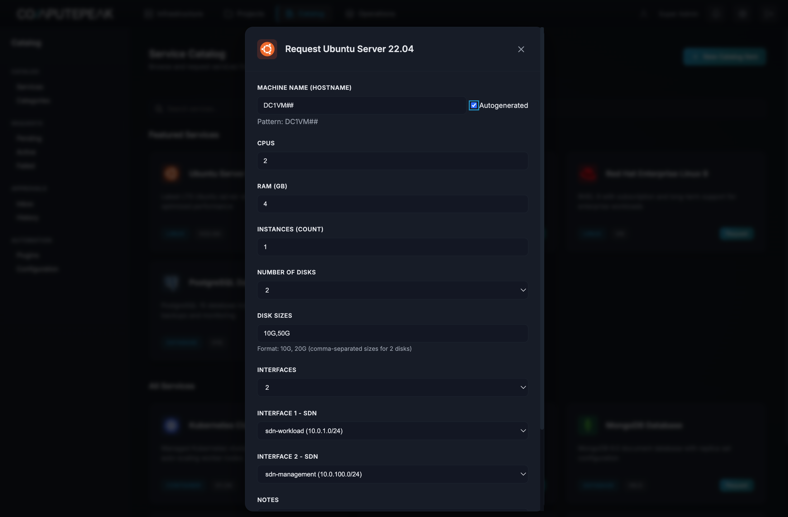 Step 2 — Service Request